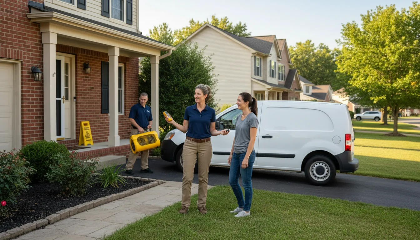 Residential water damage restoration in Morehouse, MO